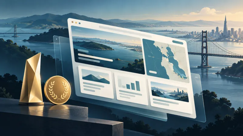 Illustration of the award-winning Plan Bay Area website.